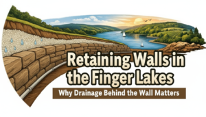 Retaining Walls in the Finger Lakes: Why Drainage Behind the Wall Matters